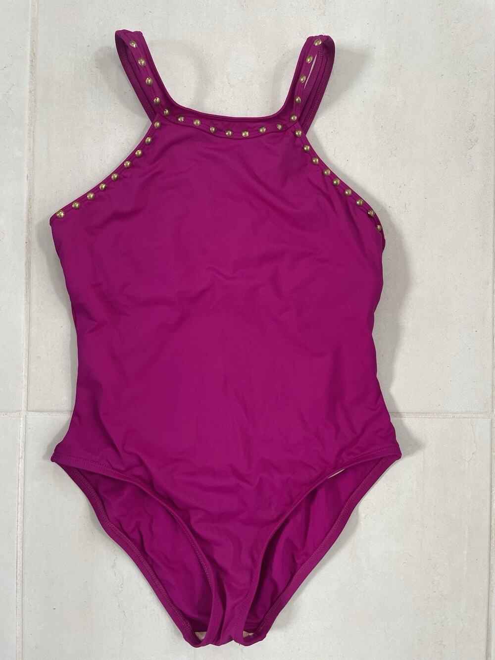 La Blanca Swimsuit Studded One Piece Swimwear Summer Beach